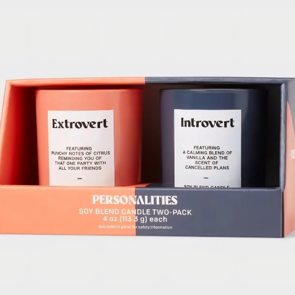 Personalities Soy Blend Candle Set | New In Box